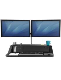 Fellowes stanowisko do pracy Sit-Stand Lotus™ DX - czarne | nowy - powystawowy