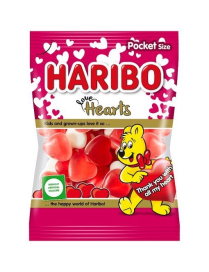Haribo żelki love hearts czerwone serduszka | 100g